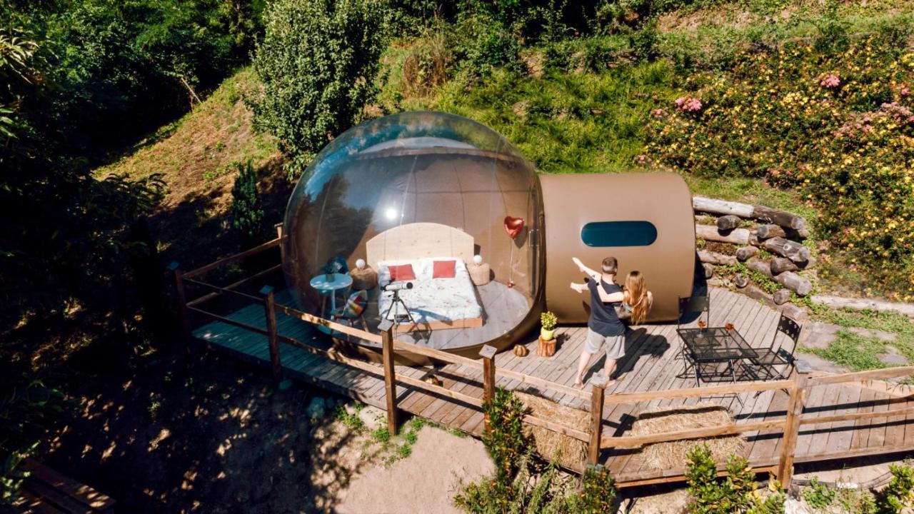 Maso La Marianna Bubble Glamping In Trentino Bed & Breakfast Sant'Orsola Exterior photo